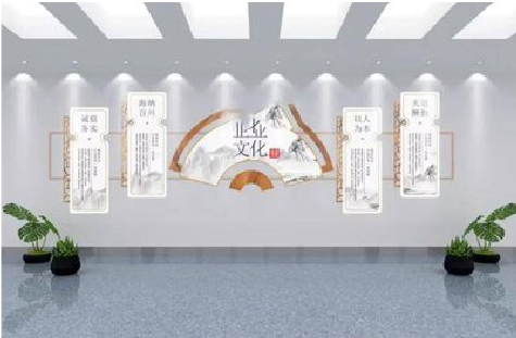 黄龙企业文化墙设计的核心要素。