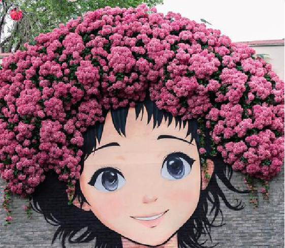 黄龙墙体彩绘-网红墙打卡