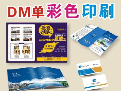 黄龙单页印刷,色彩搭配简单。